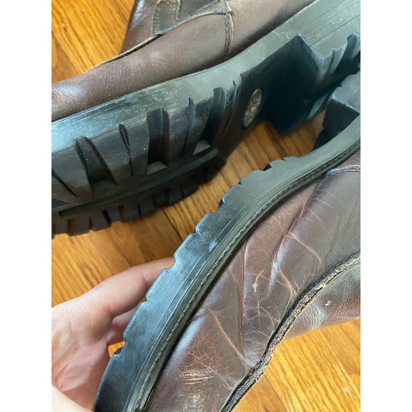 GBX Chelsea Boots Chunky Lug Leather Brown Men’s Sz 9.5